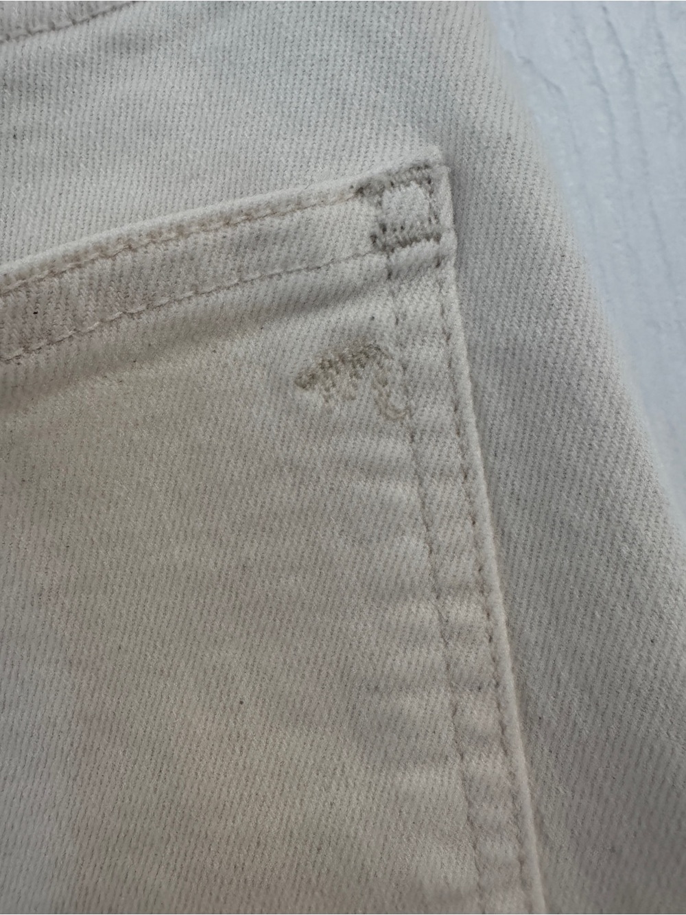 Madewell The Perfect Vintage Wide-Leg Crop Jean - Cream size 23P - Picture 5 of 5